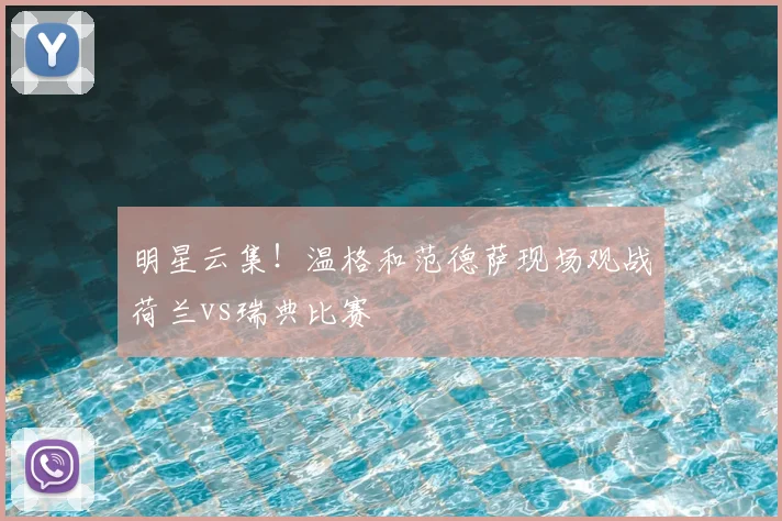 明星云集！温格和范德萨现场观战荷兰vs瑞典比赛